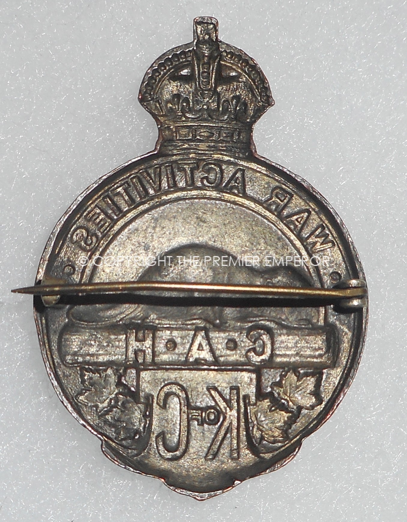C.E.F.Knights of Columbus Army Huts cap badge 1914/18