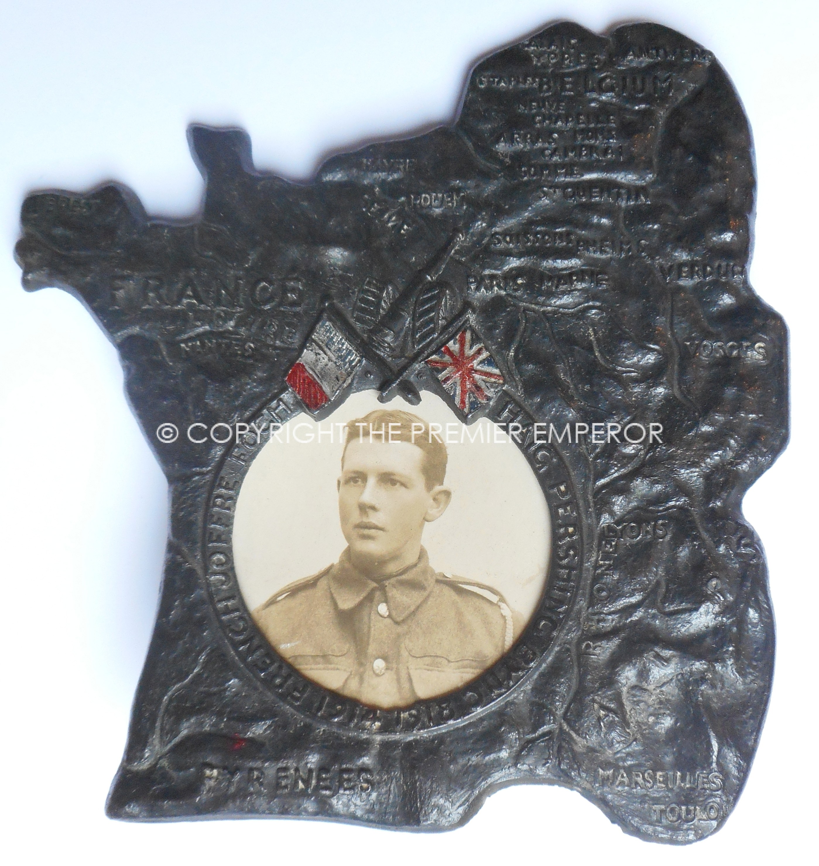Great War Service frame 1914/18.Western Front.