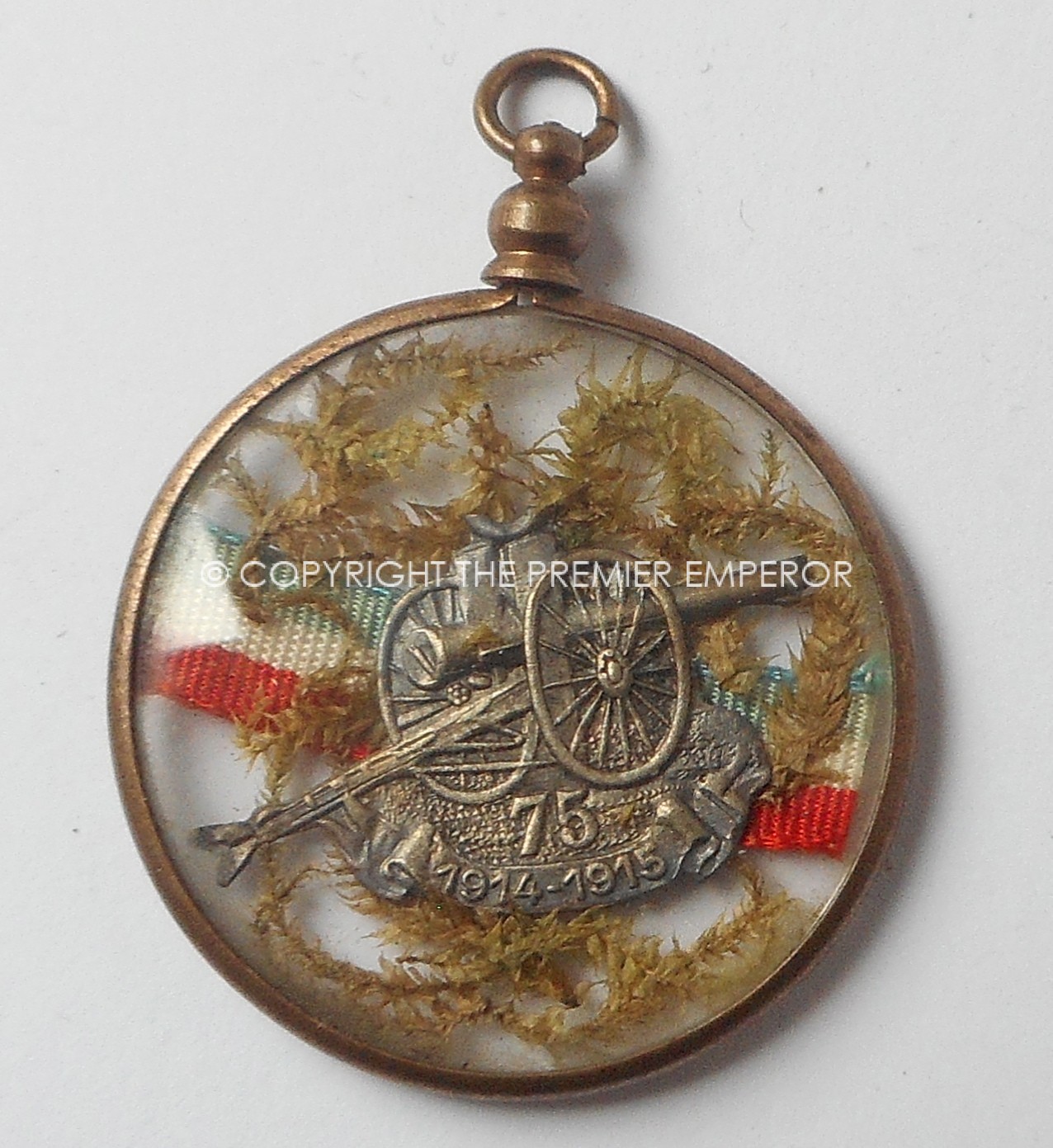 France. First War 1914-15 Commemoration fob/medallion for the Canon de 75 model 1897.