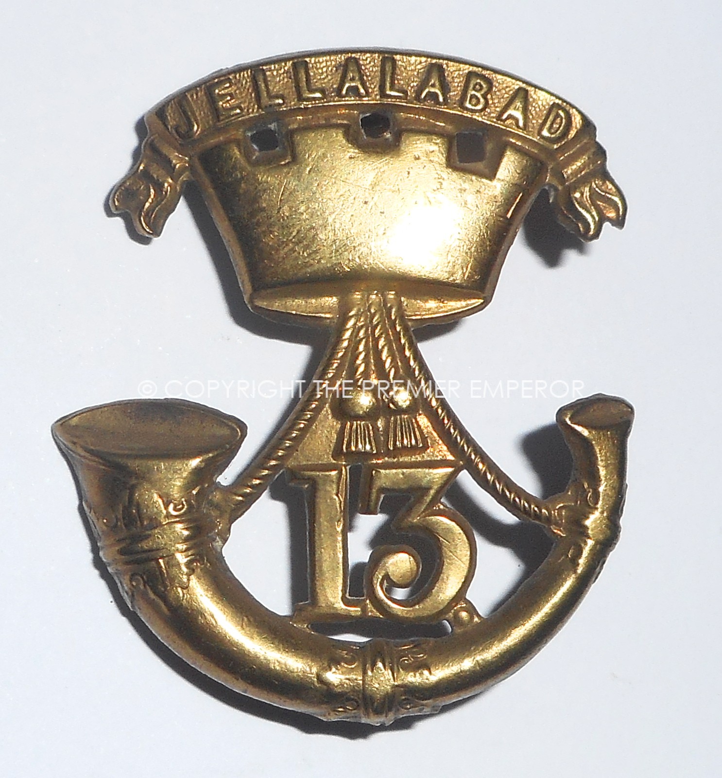 13th Light Infantry Glengarry badge Circa. 1874-1881