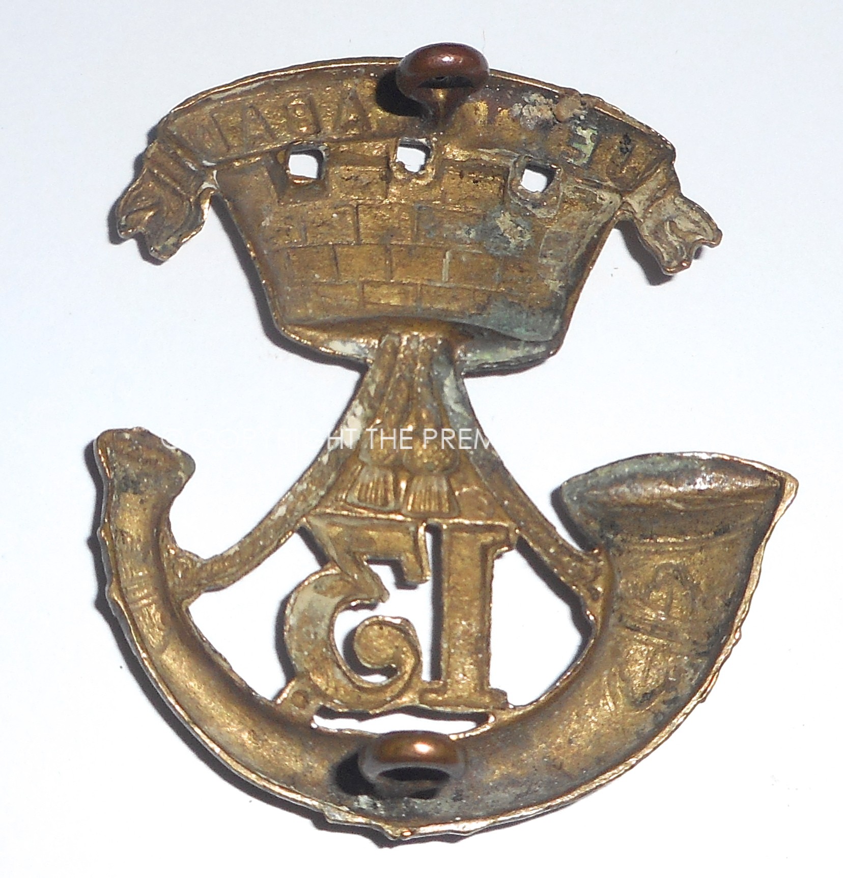 13th Light Infantry Glengarry badge Circa. 1874-1881