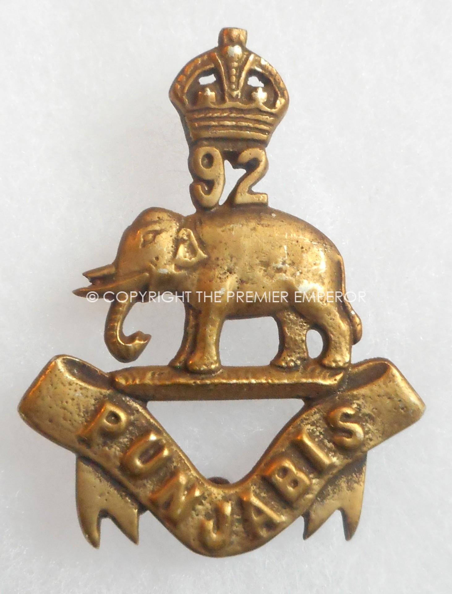 Indian Expeditionary Force.1914/18. 92nd Punjabis.