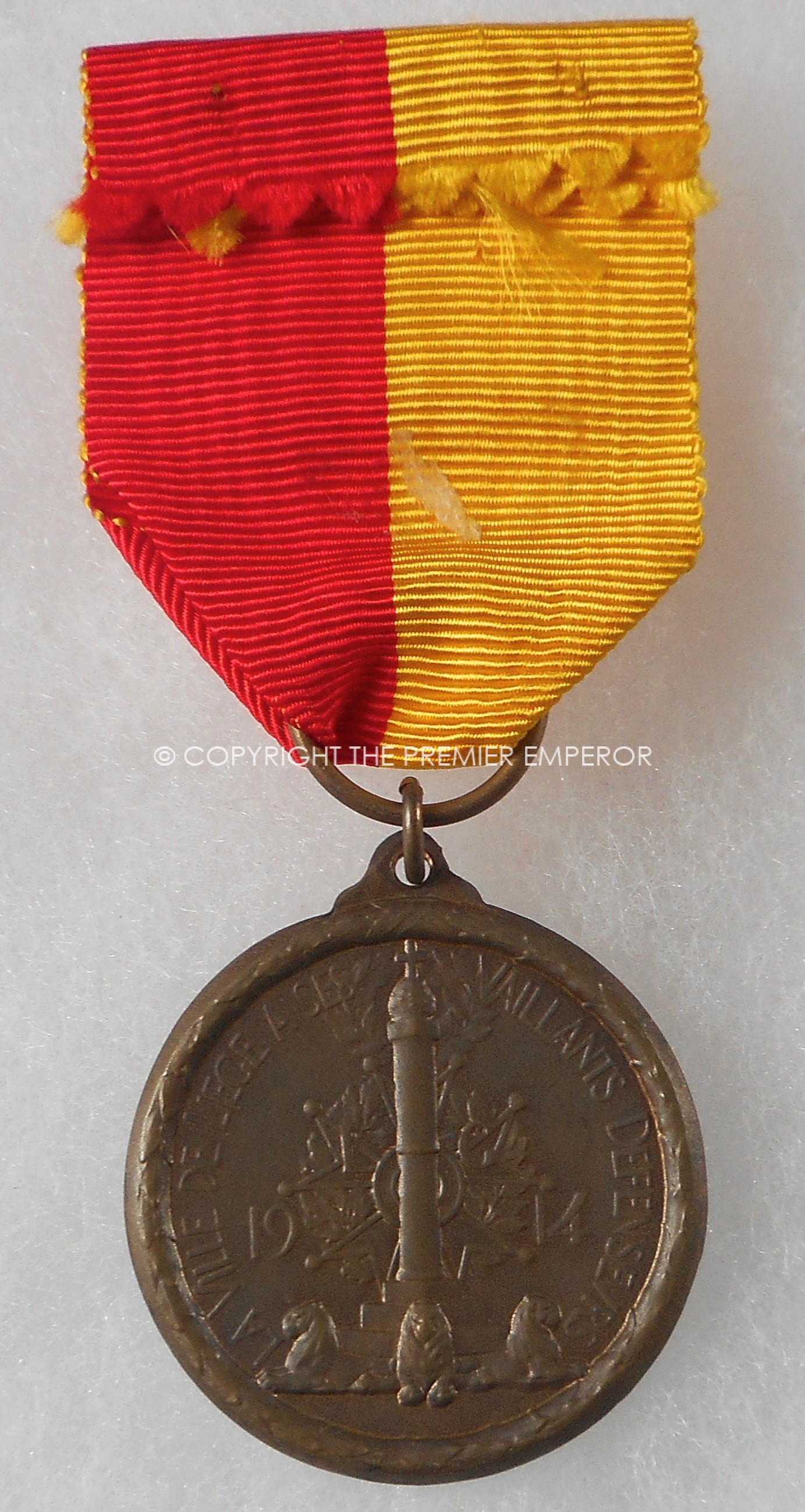 Liege Medal (Médaille de Liège - Medaille van Luik), 1914