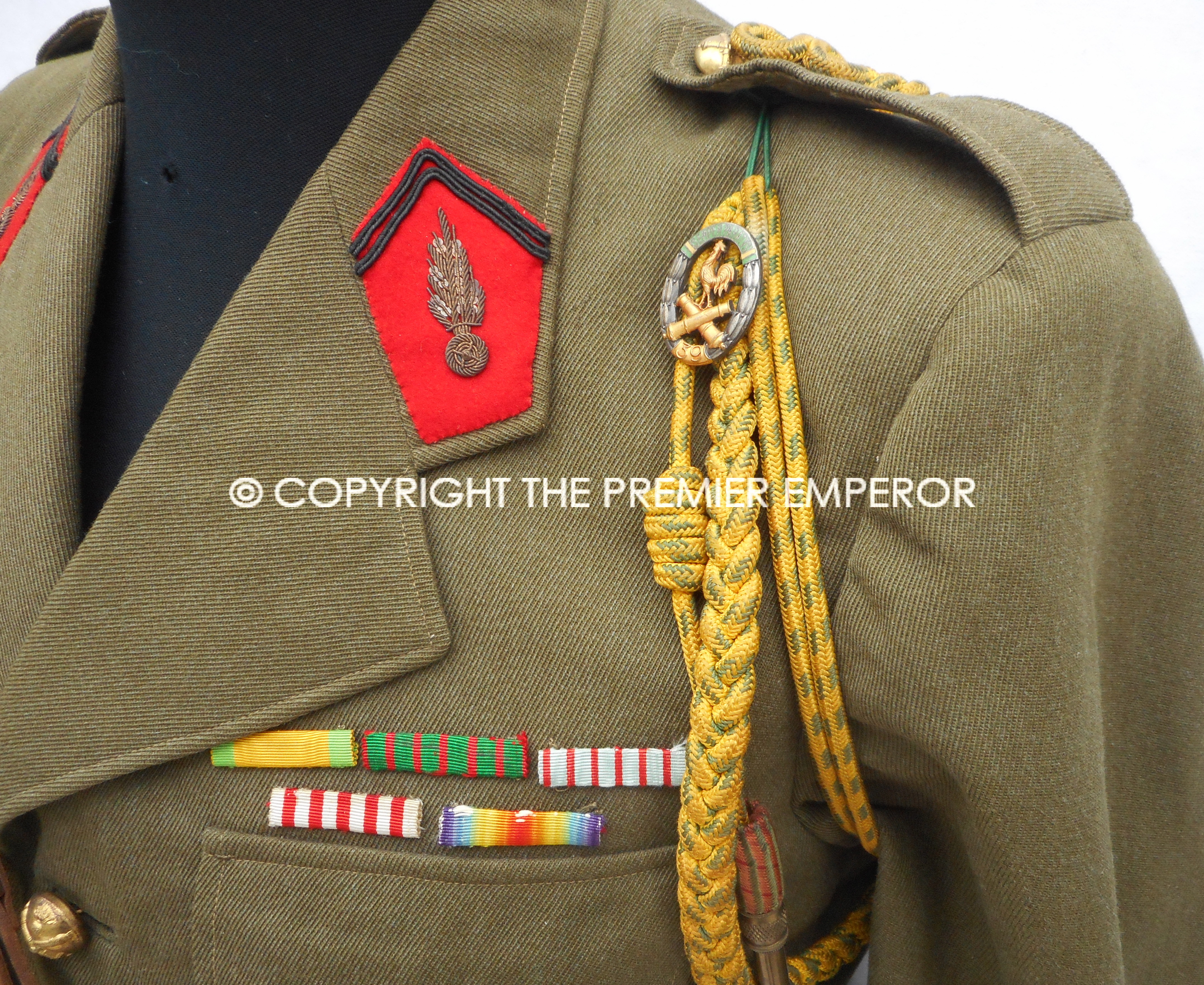 FRENCH LIGNE MAGINOT OFFICERS's 39th RAMF.Tunic. Circa.1939/40