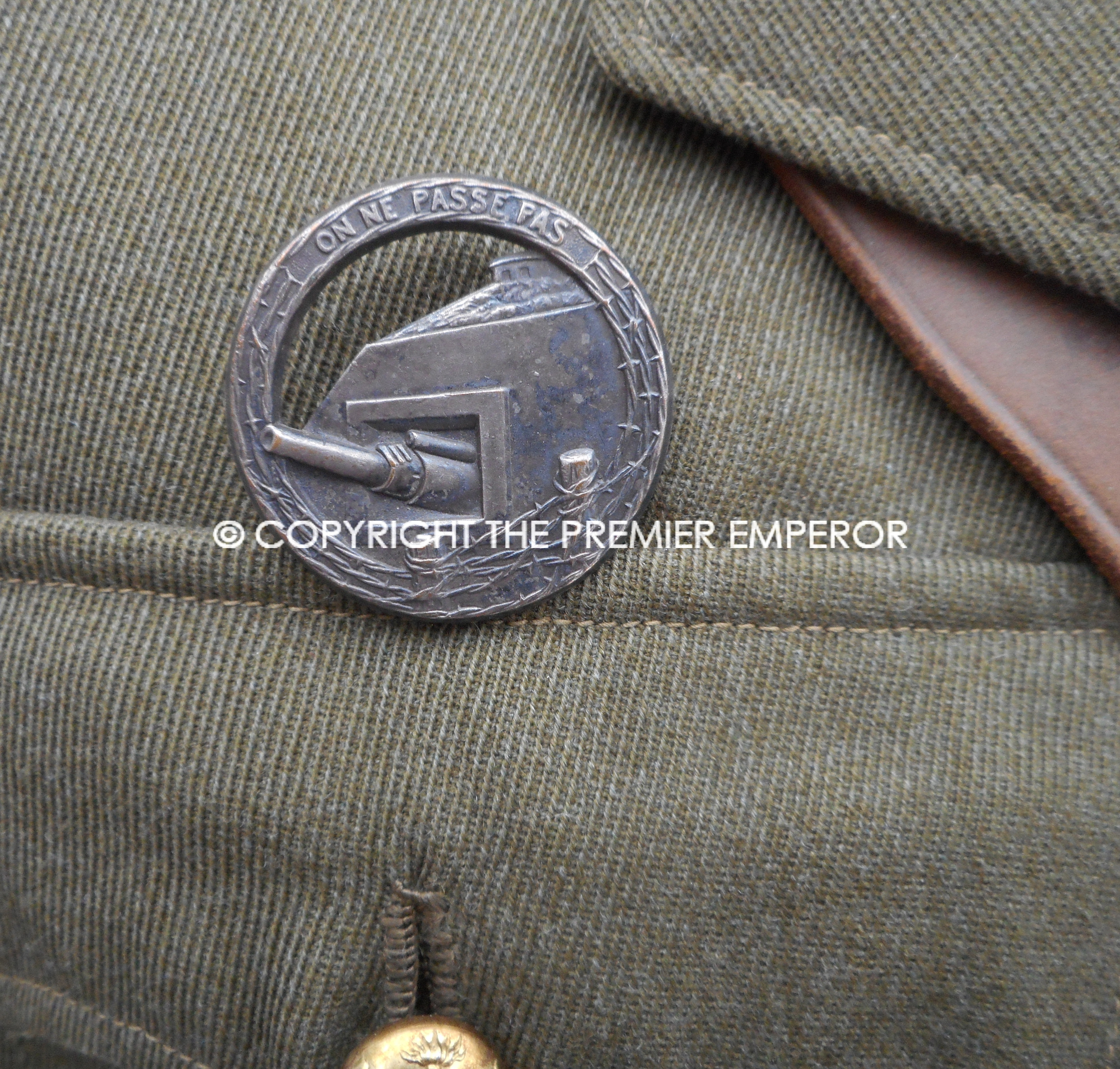 FRENCH LIGNE MAGINOT OFFICERS's 39th RAMF.Tunic. Circa.1939/40