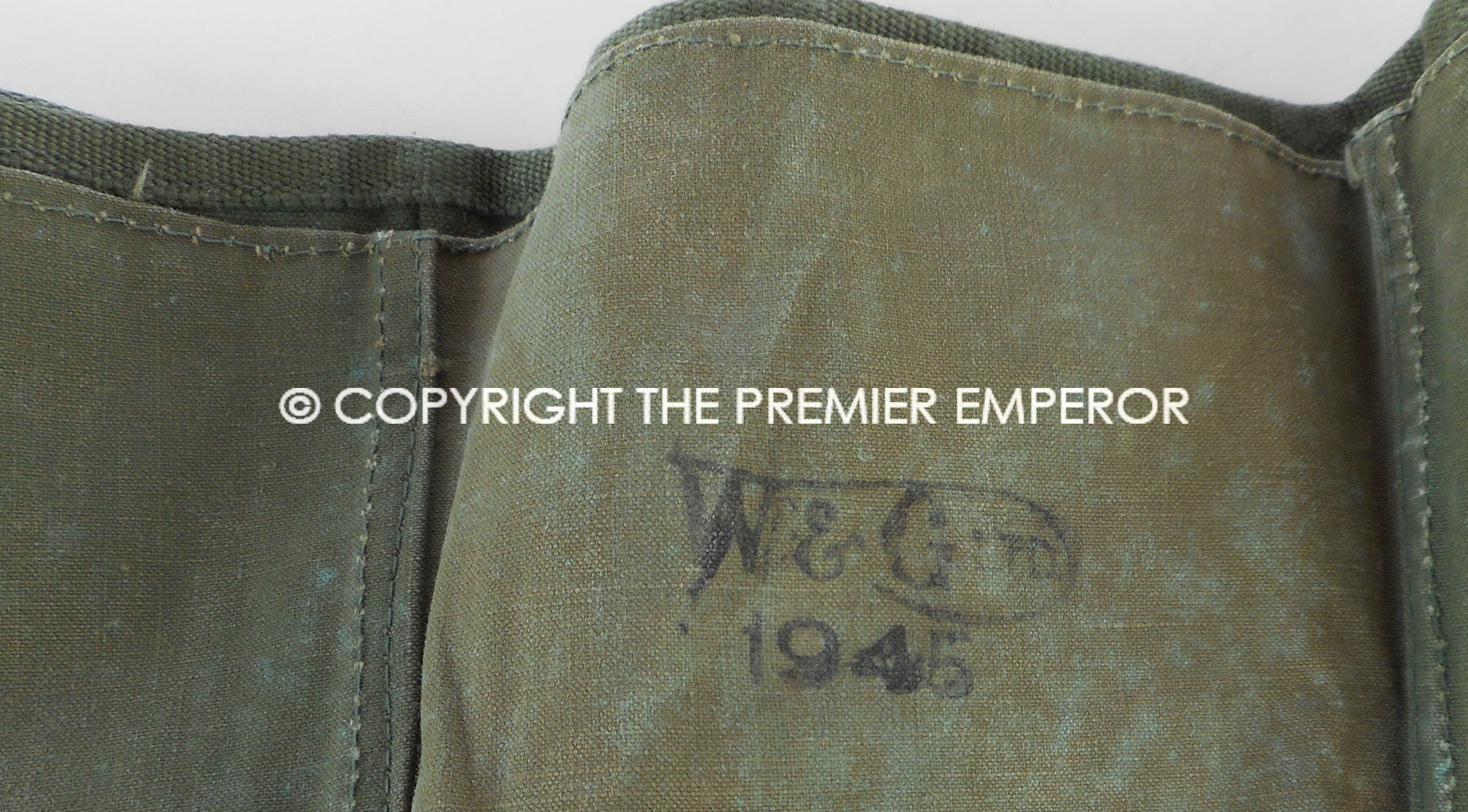 French Military Gaiters from Indochine period of history.Circa.1947-55