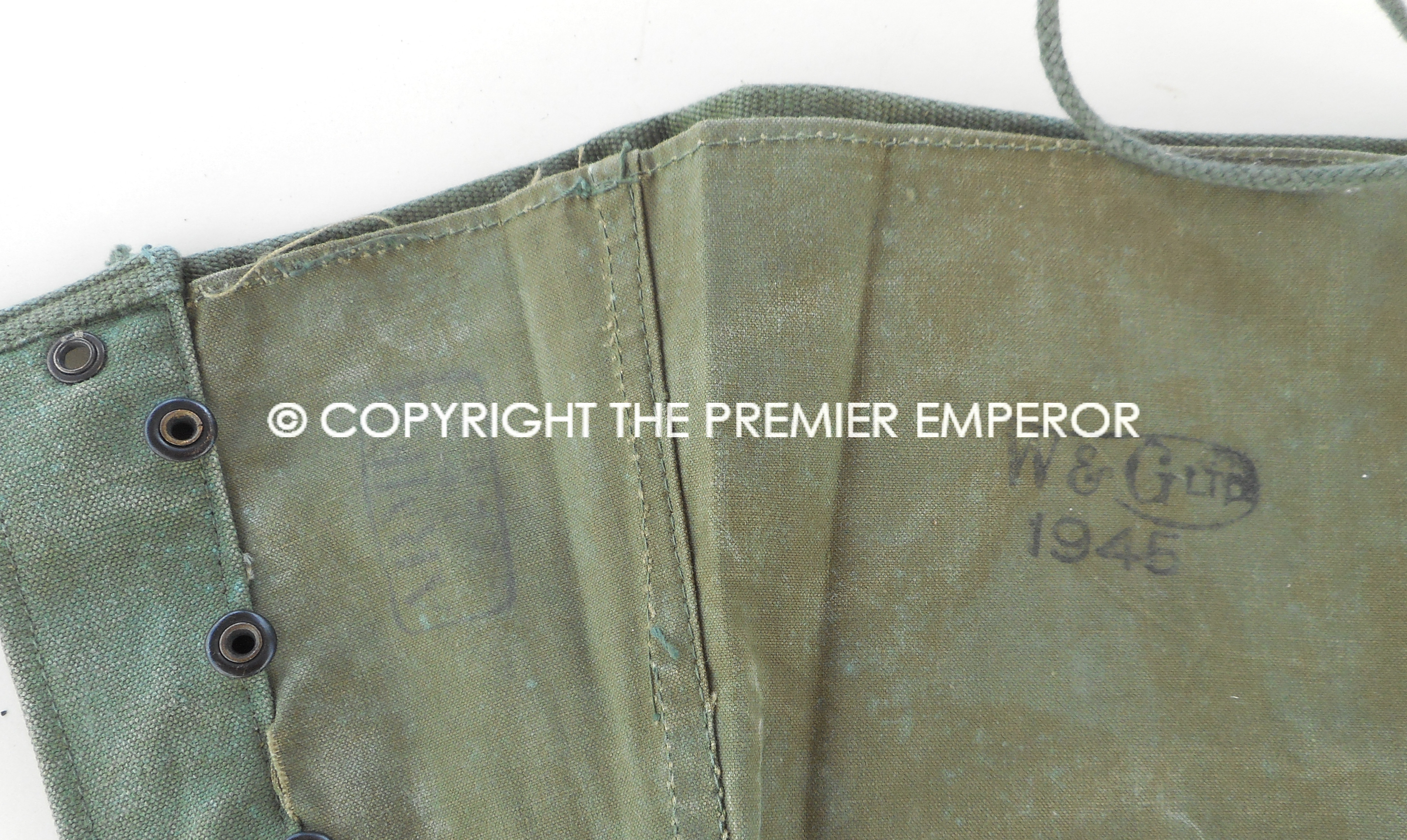 French Military Gaiters from Indochine period of history.Circa.1947-55
