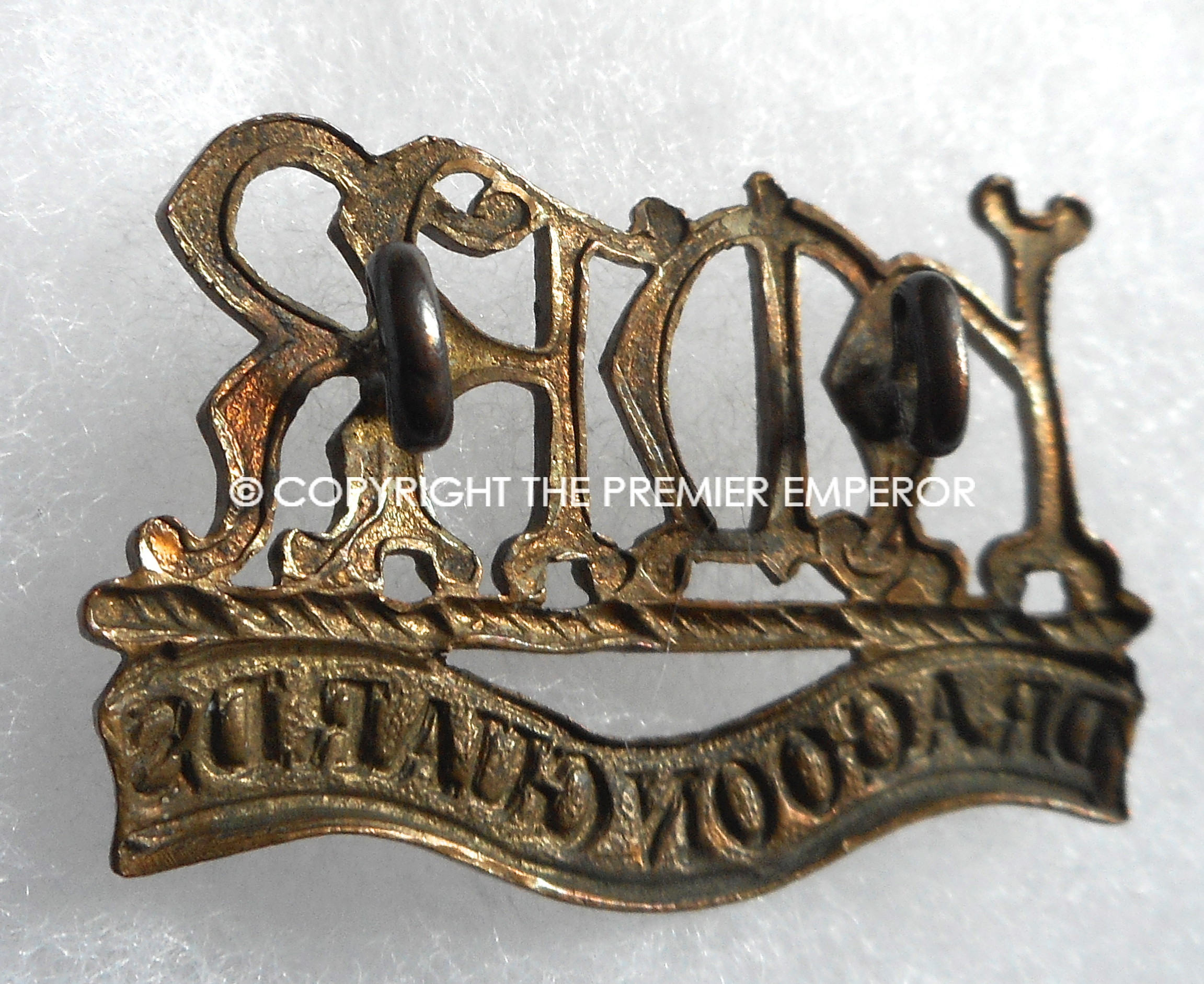 British Boer War period HMRR Reserve Regiment shoulder title ‘Dragoon Guards’.Circa.1900