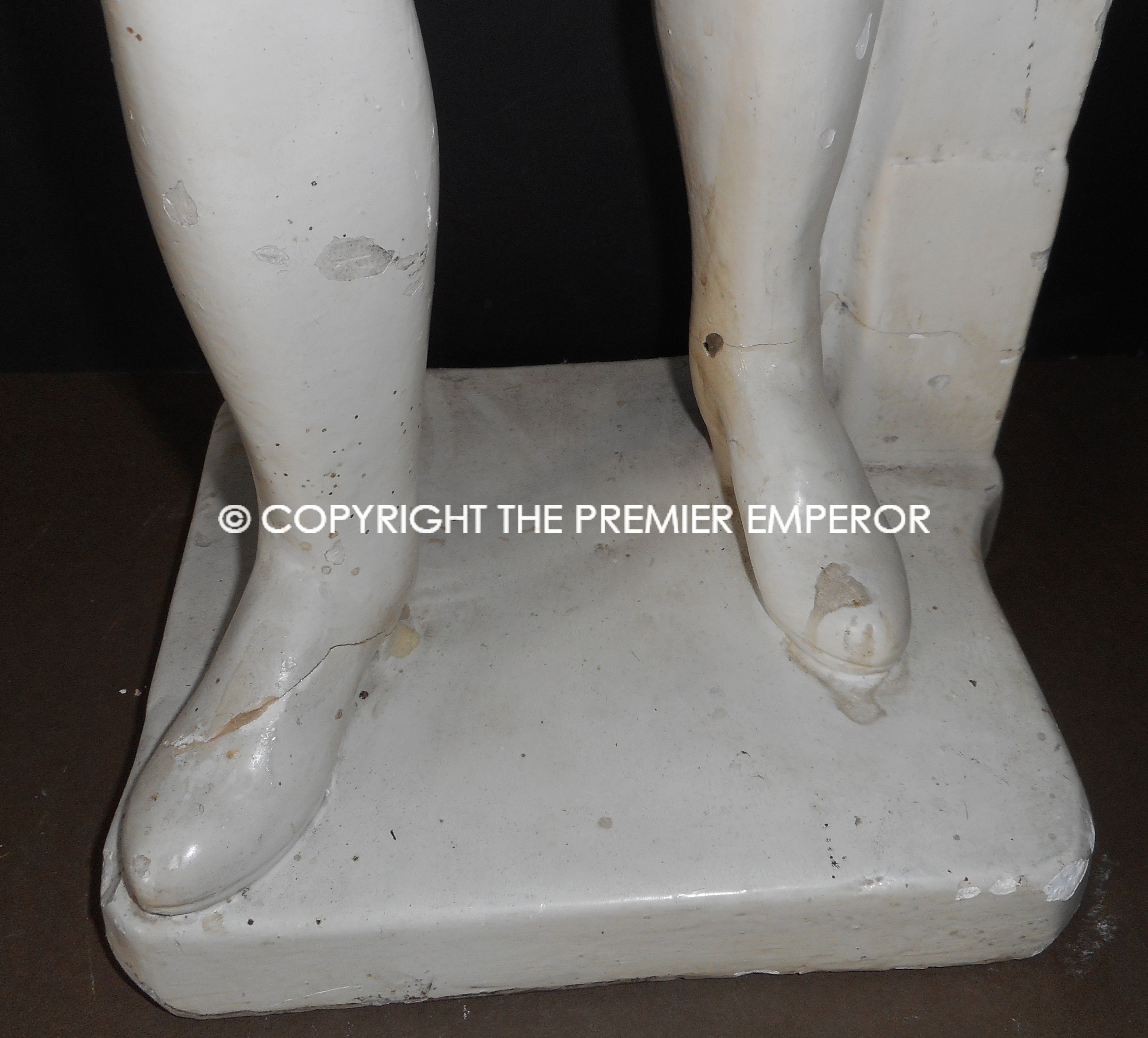 France. Large plaster figure of Napoleon Bonaparte. Circa. 19th Century.(Repaired)