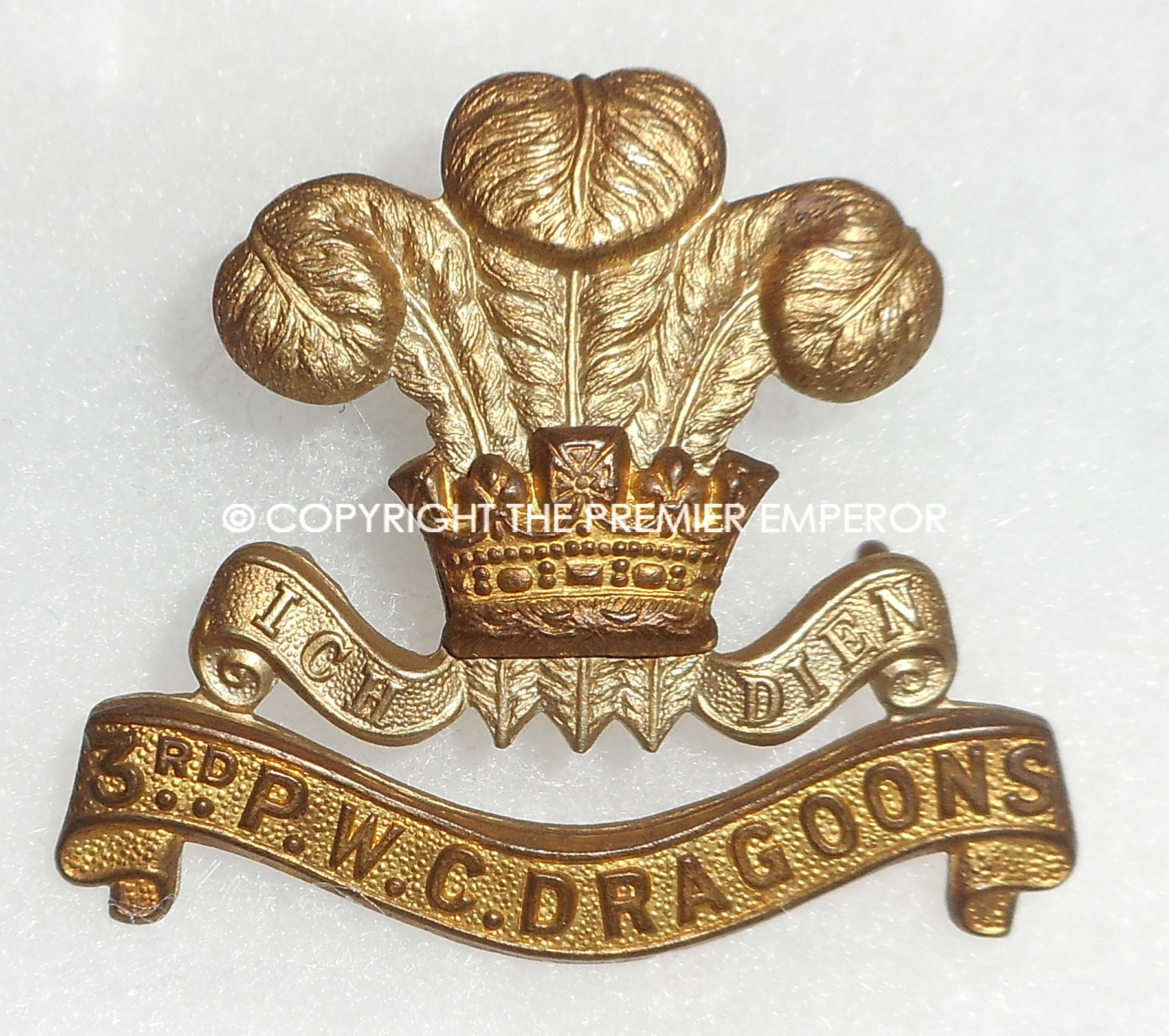 Canada. The 3rd Prince of Wales Canadian Dragoons cap badge. Circa.1931-36