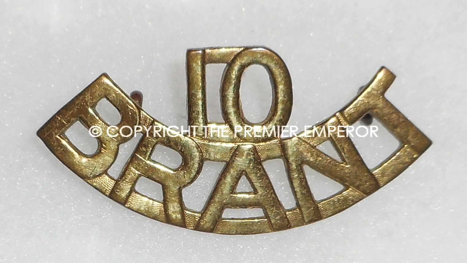 Canada. The 10th Brandt Dragoons metal shoulder title.