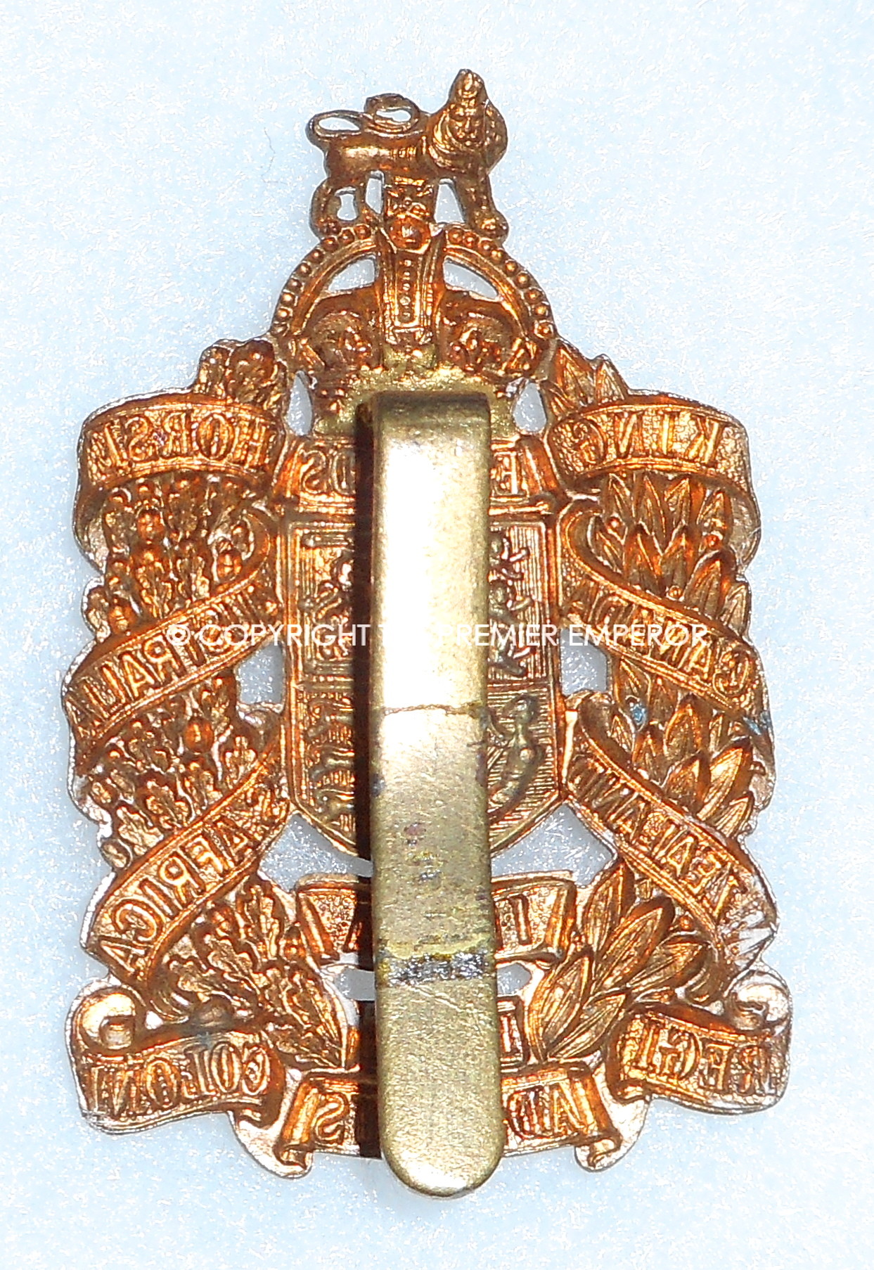 British King Edward's Horse(The Dominions Regiment)Special Reserve Cavalry cap badge.2nd type. Circa.1908-1922