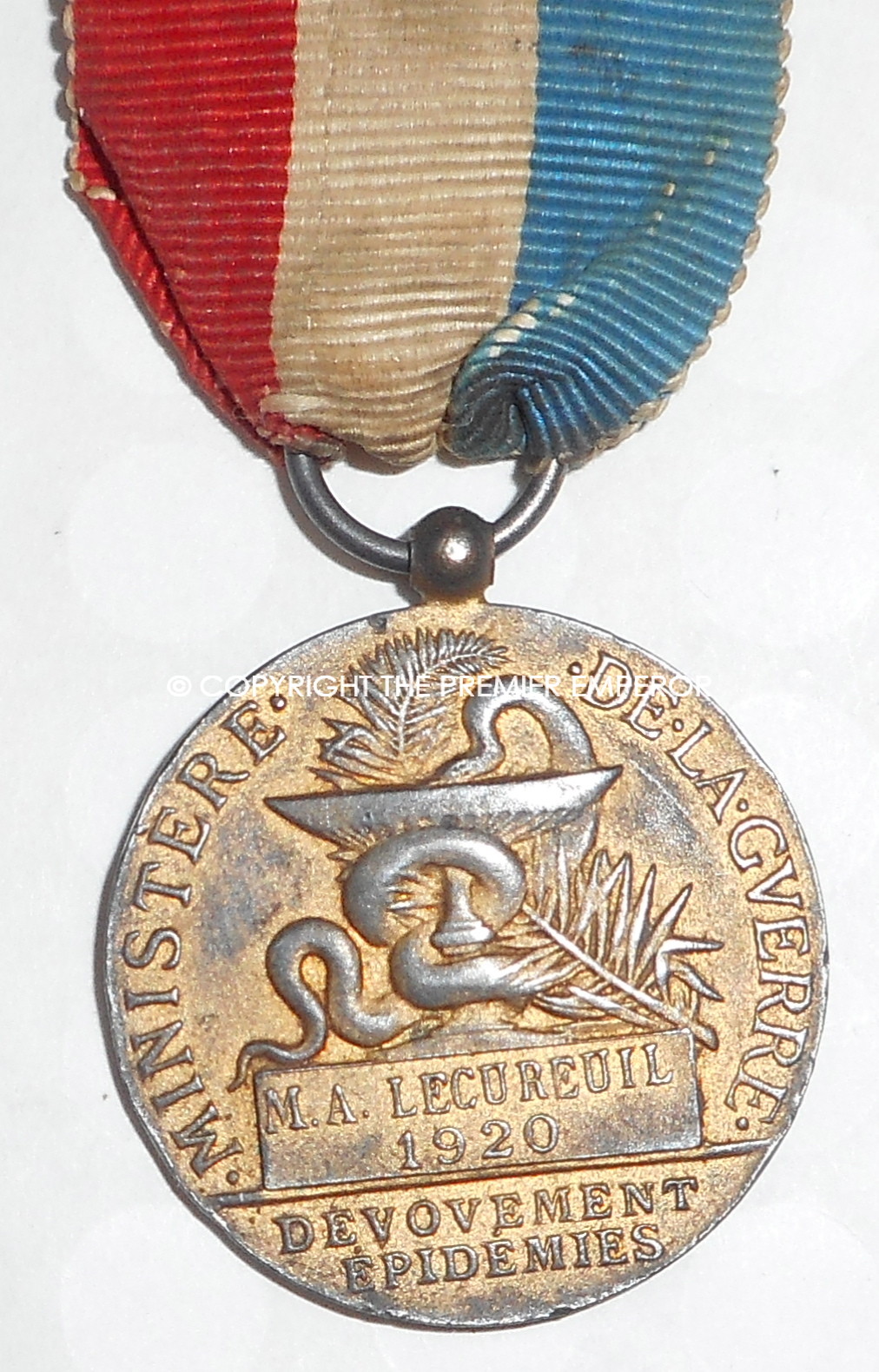 France. Scarce Medaille D'Honneur in Vermeil(Silver gilt) for Russia. Circa.1920