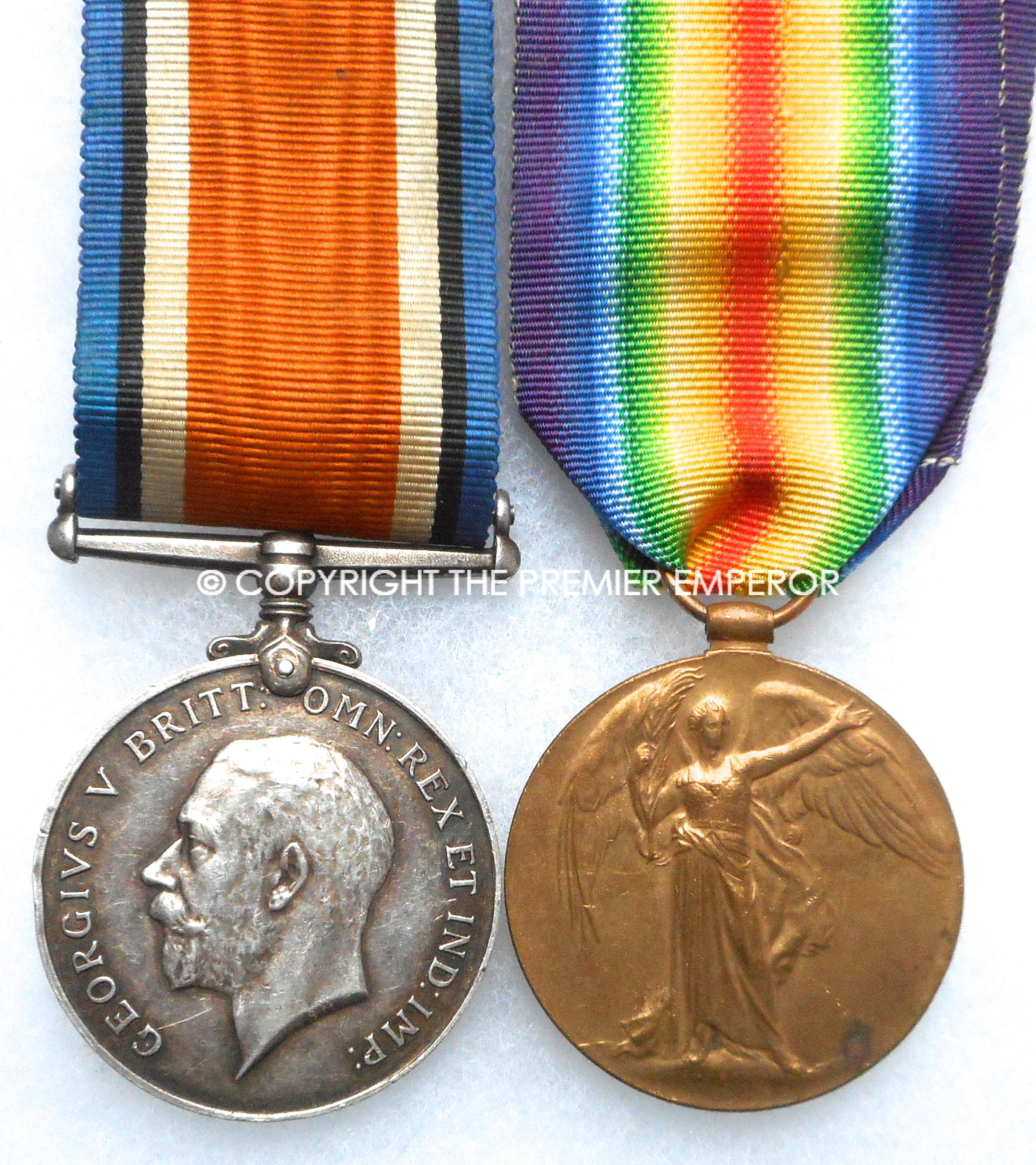 British War 1914/1918 & Victory medal 1914/1919 pair to the Army Veterinary Corps.(A.V.C.)