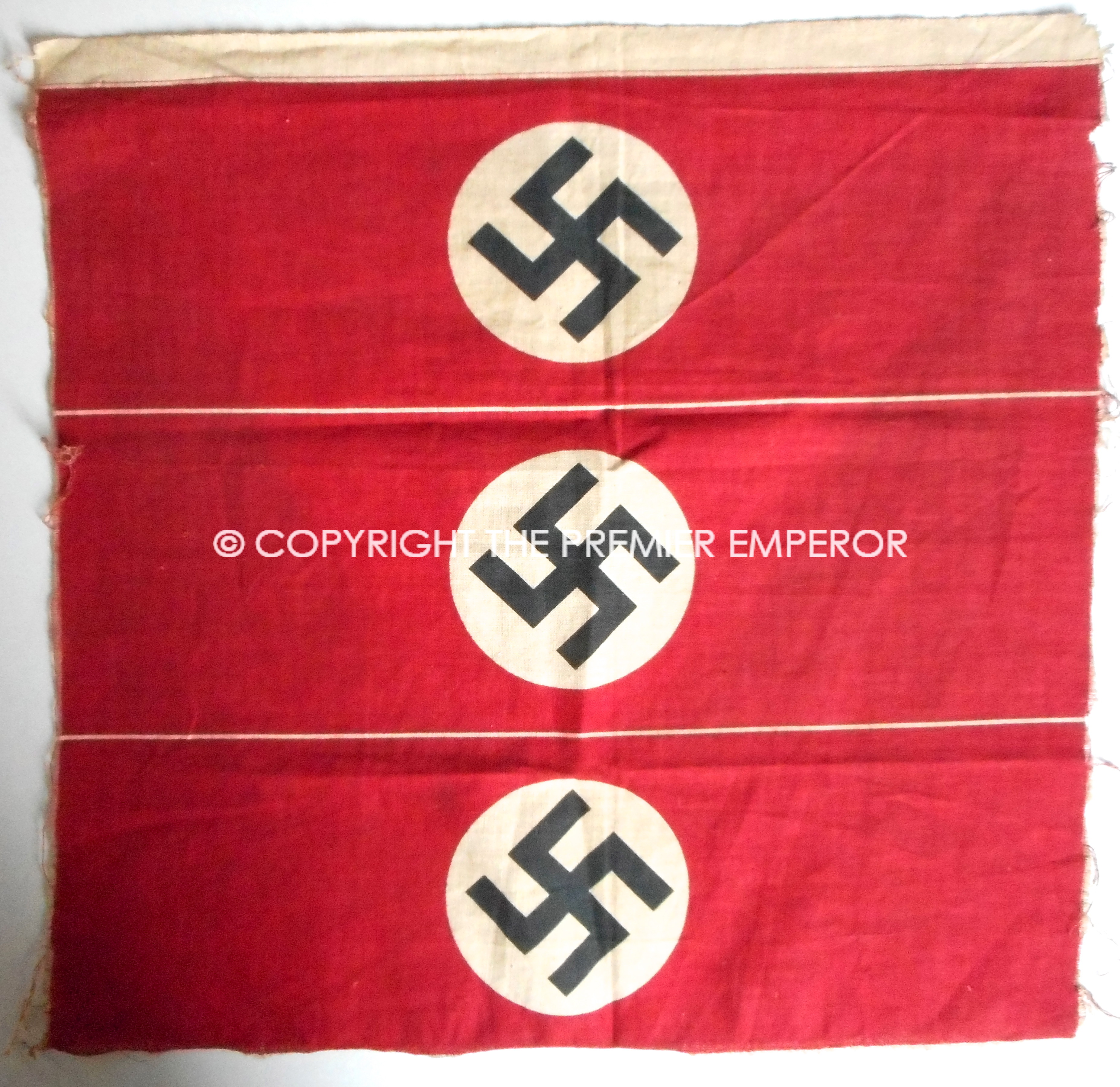 German N.S.D.A.P. Uncut Screen printed Brassards/armbands. Circa.1930's