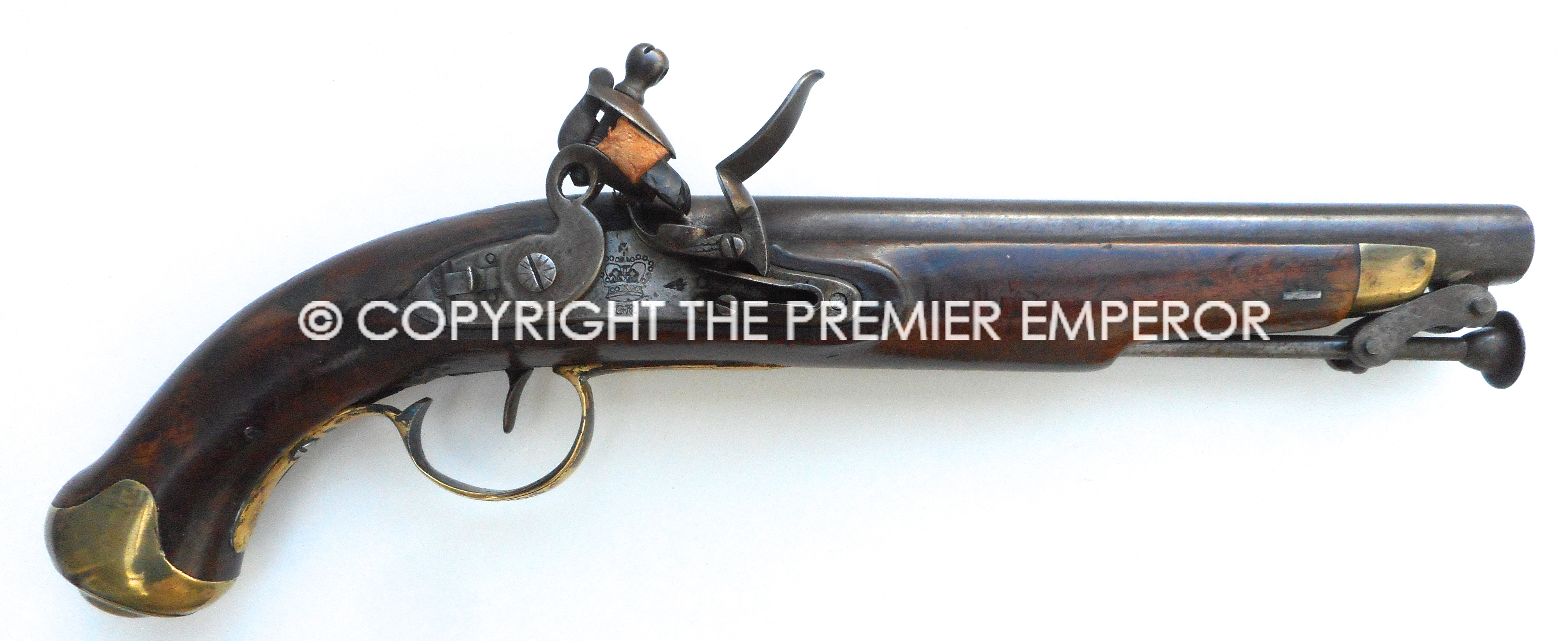 British New Land Service Flintlock Military pistol. Circa.1800's