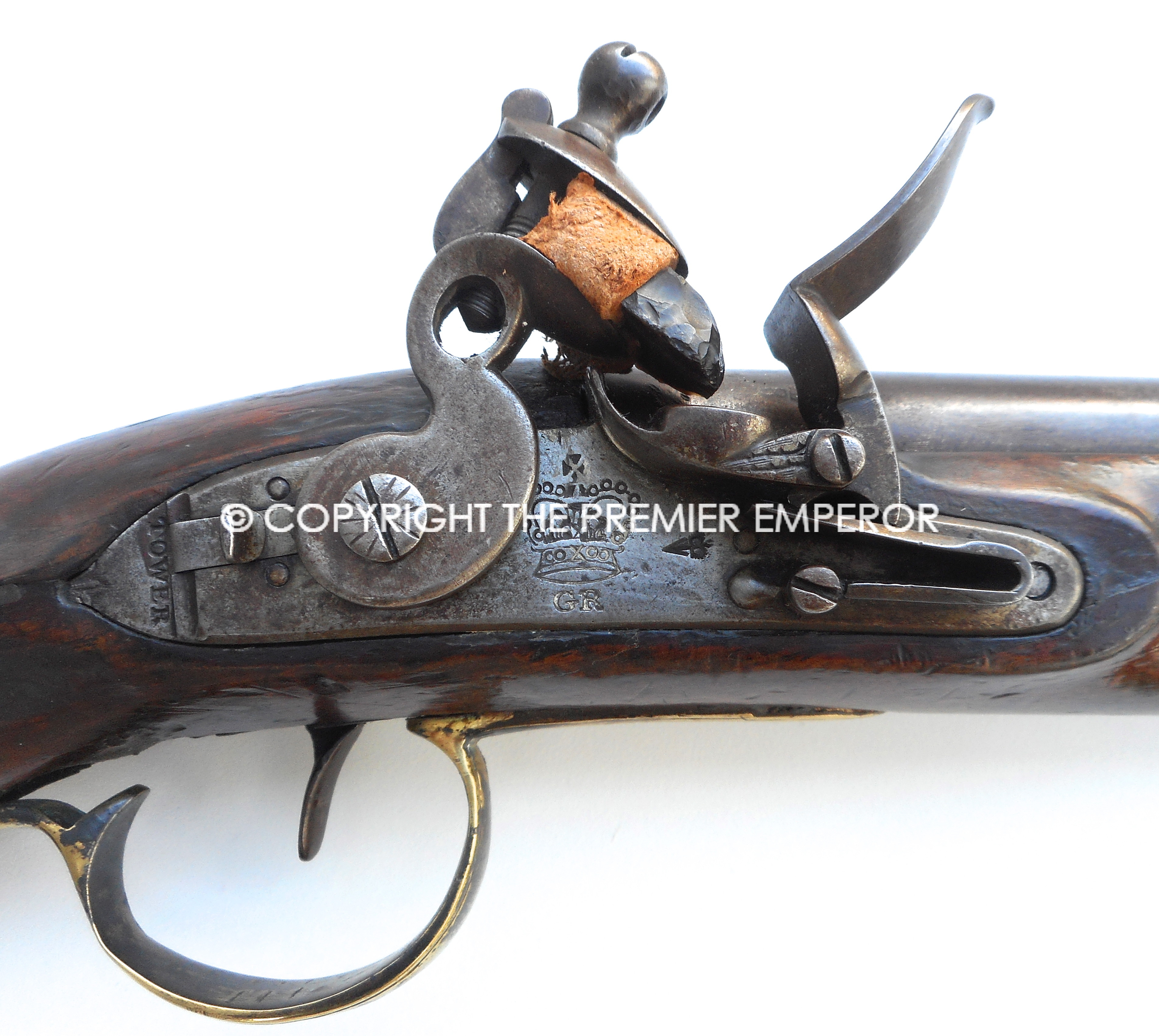 British New Land Service Flintlock Military pistol. Circa.1800's