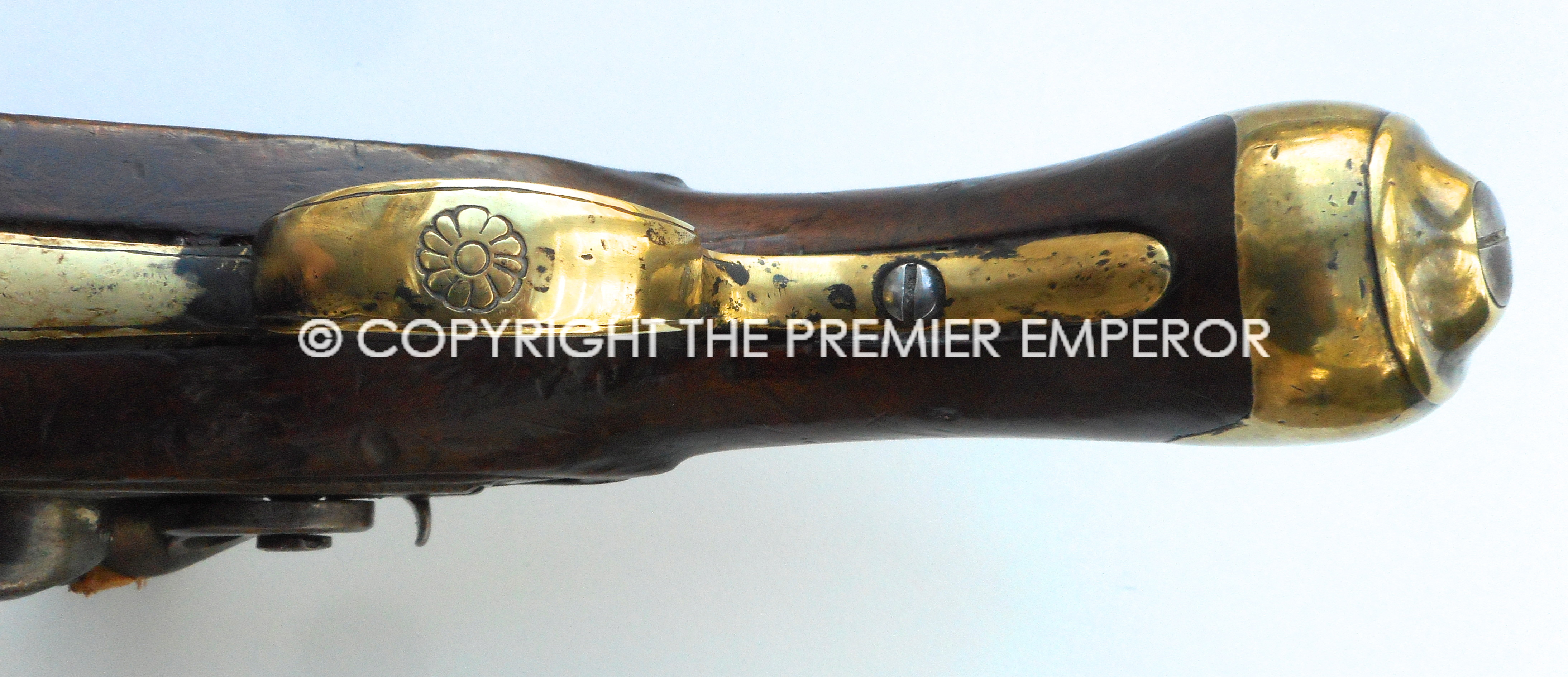 British New Land Service Flintlock Military pistol. Circa.1800's