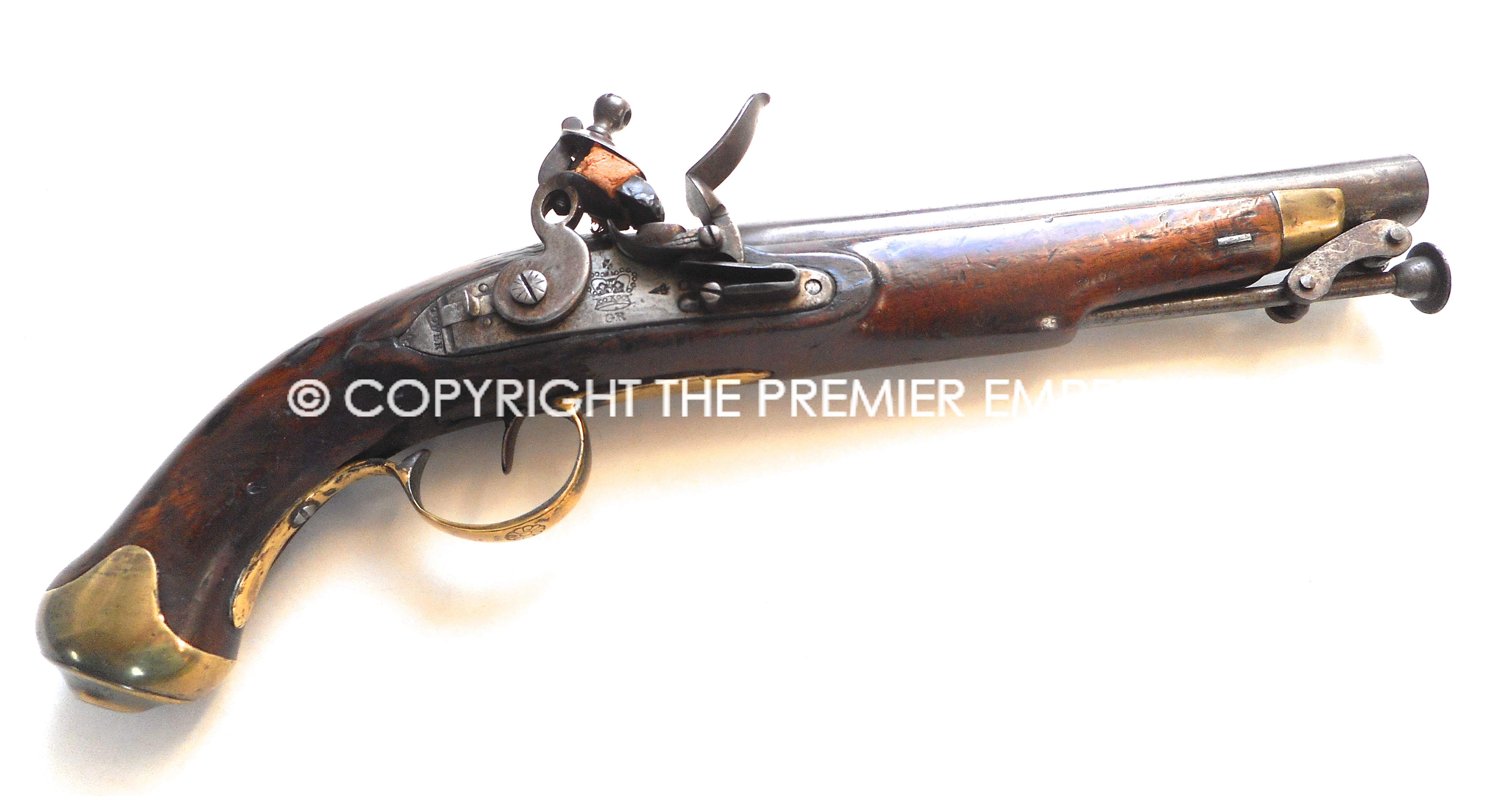 British New Land Service Flintlock Military pistol. Circa.1800's
