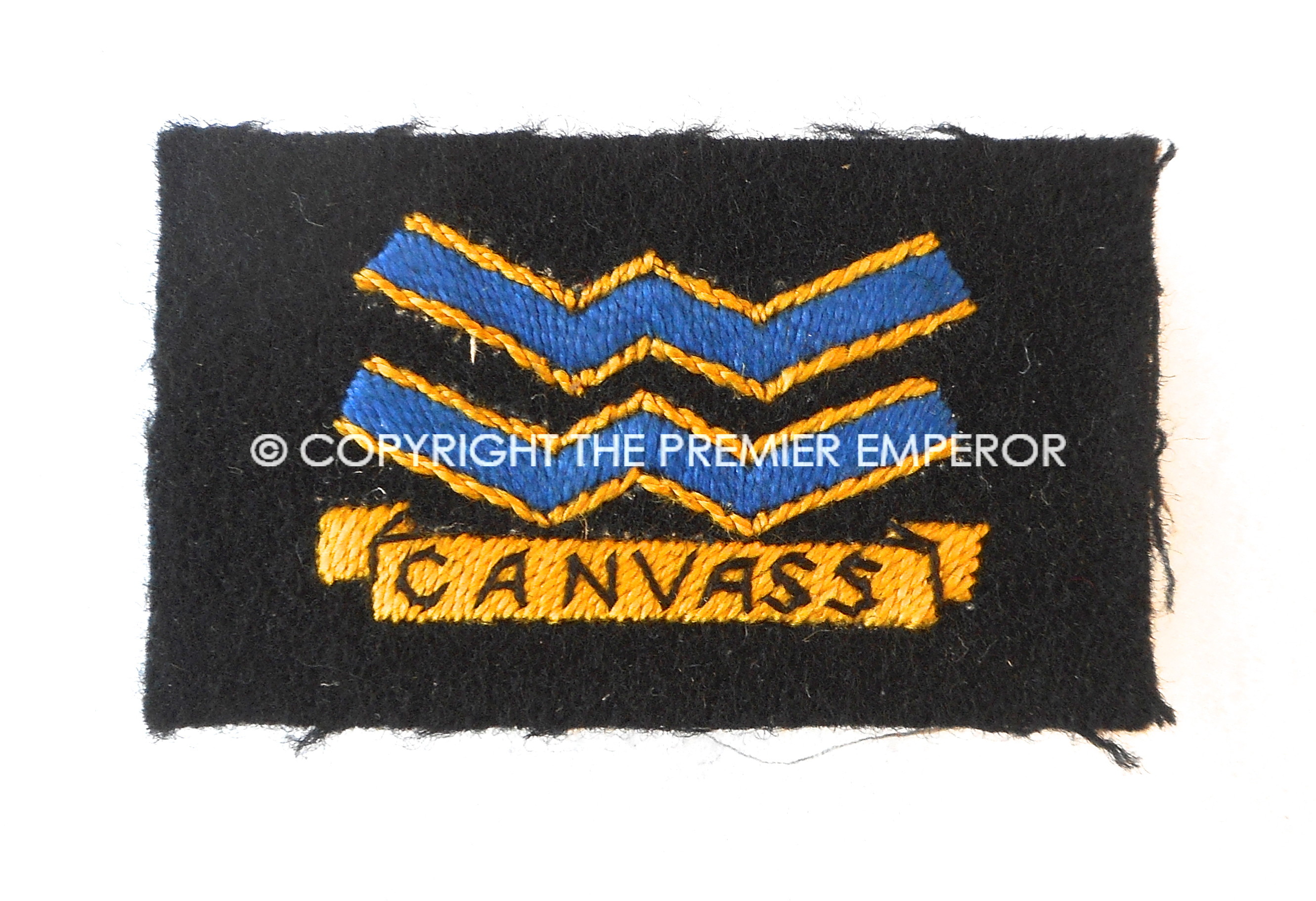 British Union of Fascist Ultra Rare 3 x "Canvasser's" rank insignia.Circa.1930's