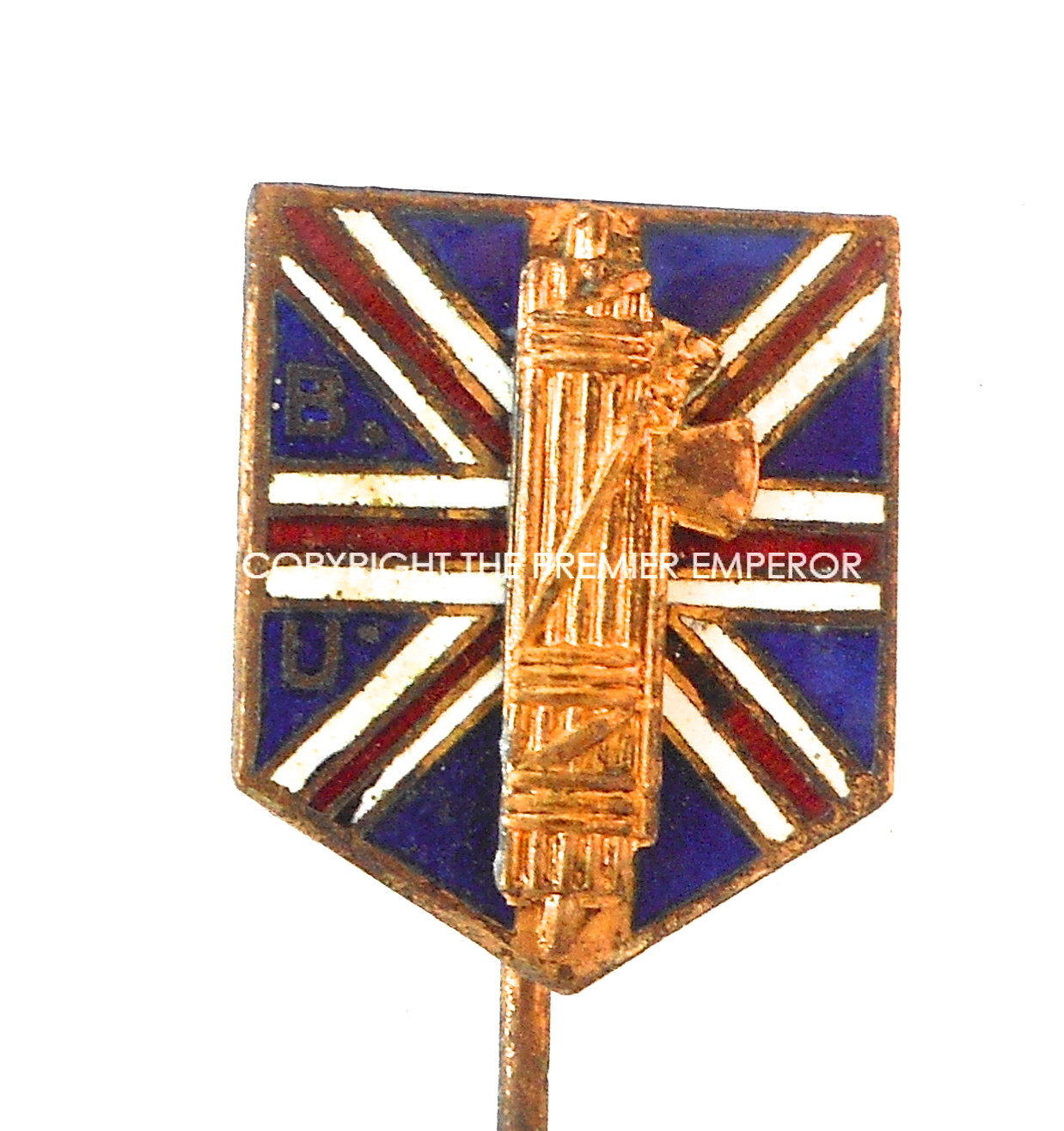 British Union of Fascist 1st type stickpin membership badge.Circa.1930's