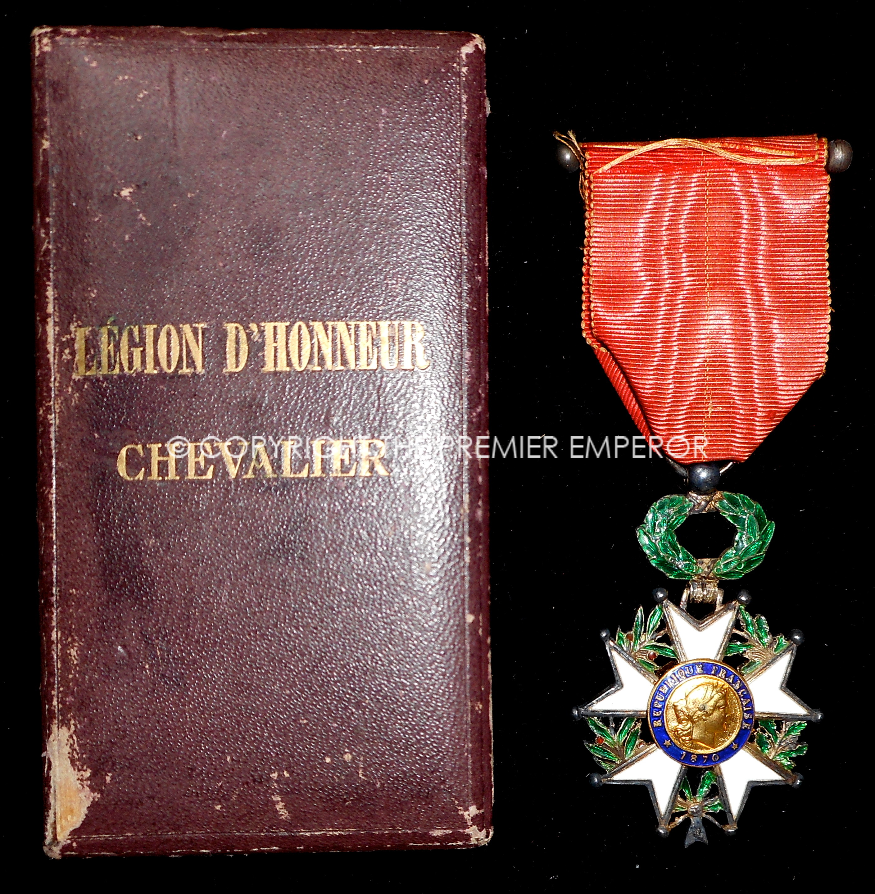Médaille Légion D'Honneur Napoléon – Reproduction Chevalier Ordre Royal Haute Qualité Avec Ruban