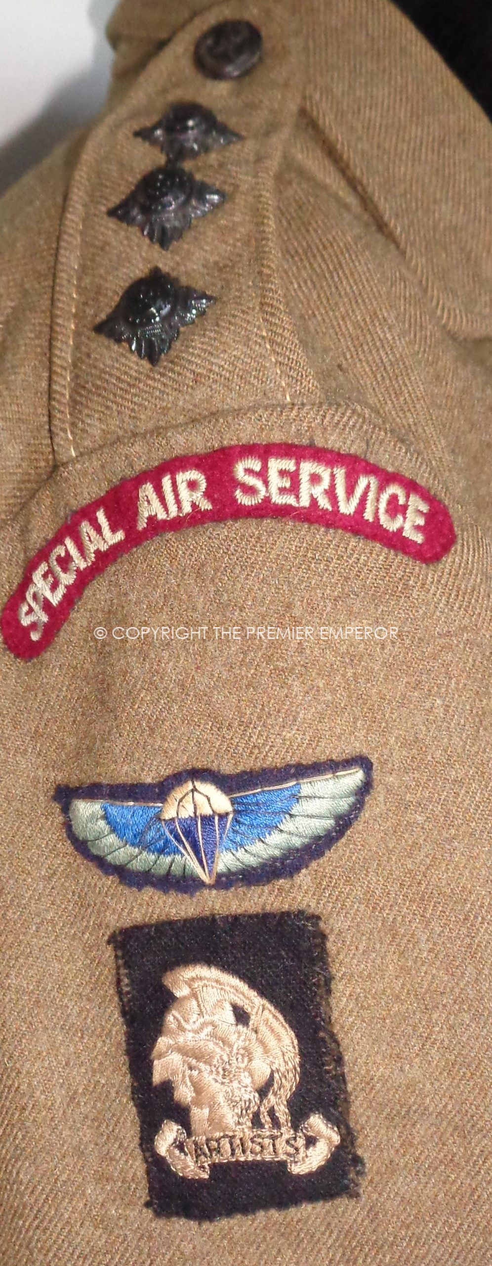 British: Rare! 21st Special Air Service, (Artists) Officer's 1949 Patt.Battledress. Circa.1951