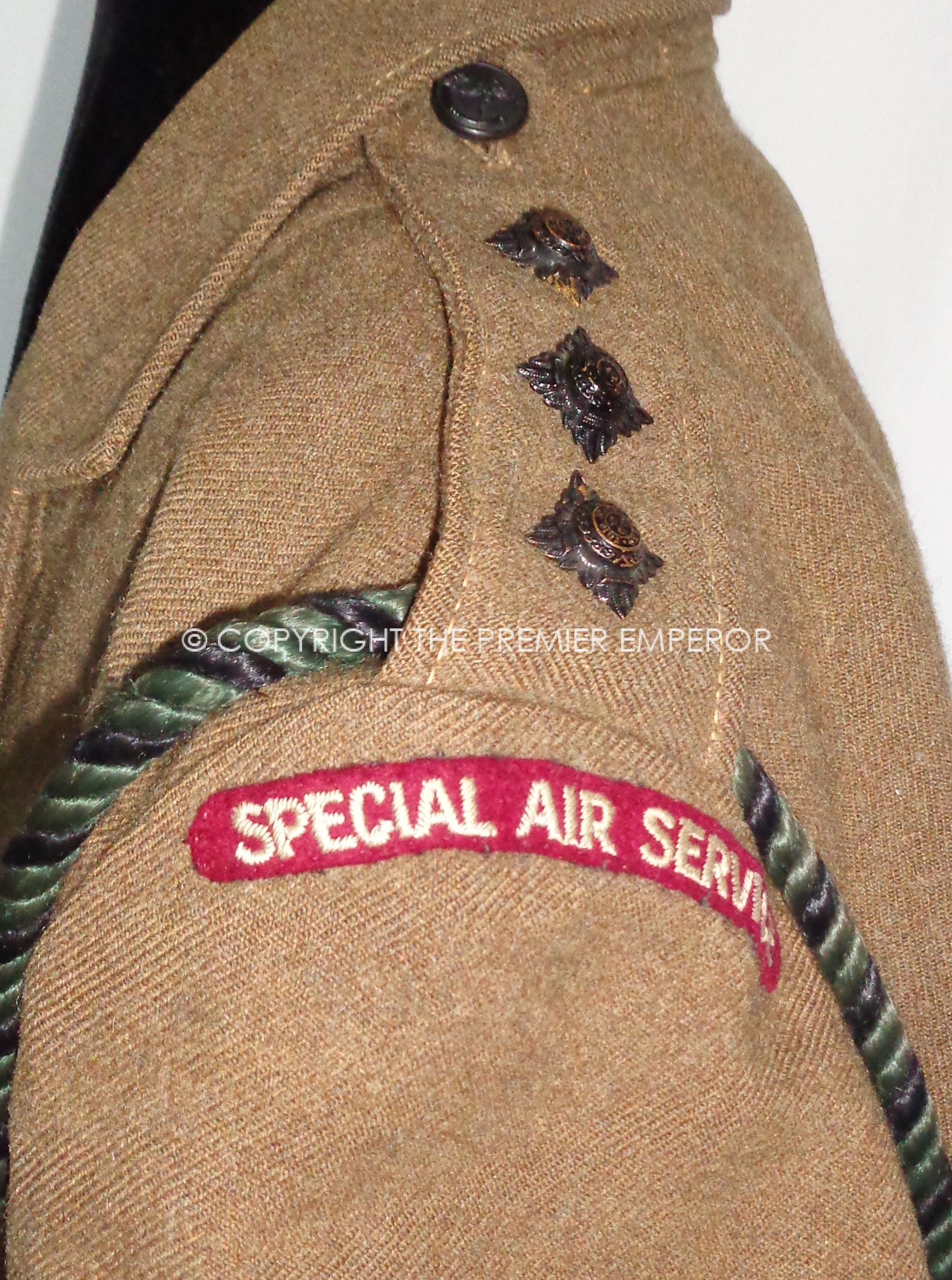 British: Rare! 21st Special Air Service, (Artists) Officer's 1949 Patt.Battledress. Circa.1951
