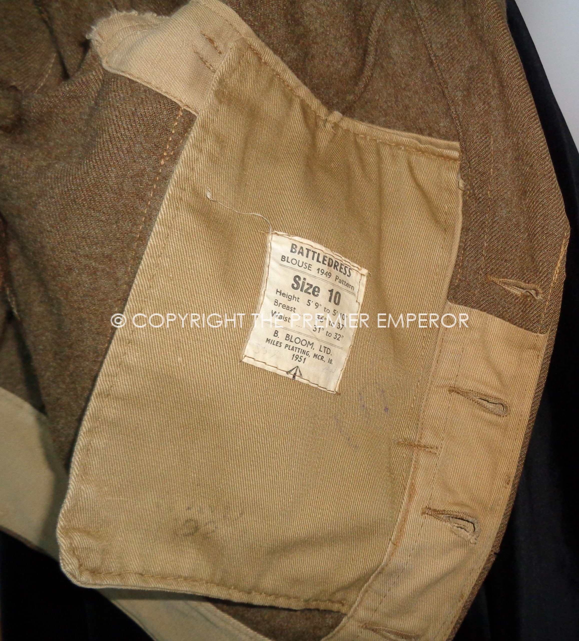 British: Rare! 21st Special Air Service, (Artists) Officer's 1949 Patt.Battledress. Circa.1951